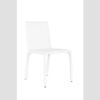 Sedia rivestita in ecopelle Dely di Stones