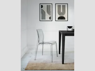 Sedia Light in policarbonato trasparente di Arredo3