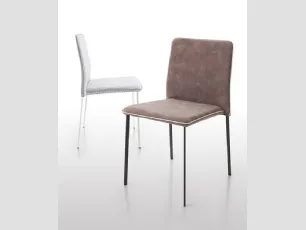 Sedia impilabile ergonomica con schienale flessibile Stella Flex di Riflessi