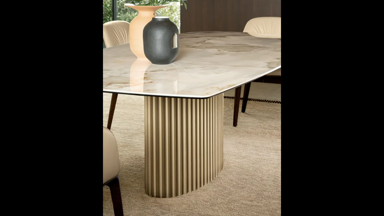 Tavolo Enea in ceramica di Riflessi