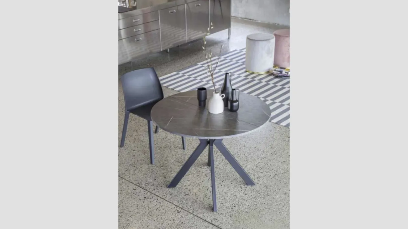 Tavolo rotondo allungabile Micro Round di La Seggiola