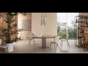 Tavolo allungabile di design Onda di Riflessi