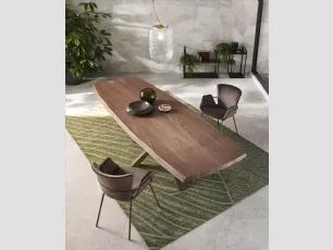 Tavolo allungabile in legno Shangai di Riflessi