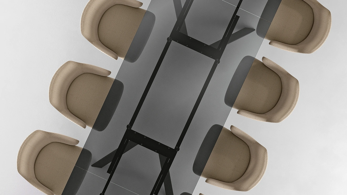 Tavolo allungabile Smokey di Stones