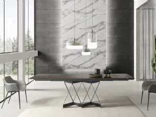 Tavolo T1307A Flame 180 in laminato di Zamagna