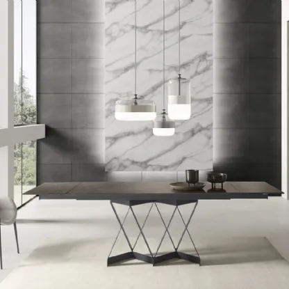 Tavolo T1307A Flame 180 in laminato di Zamagna