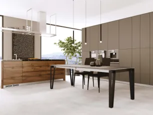 Tavolo T1530 Win 160 in vetroceramica di Zamagna