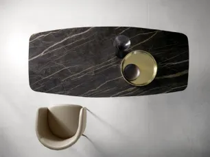 Tavolo T1339F Coast 180 in ceramica di Zamagna
