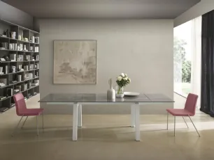 Tavolo T1357A Sand 160 in ceramica di Zamagna
