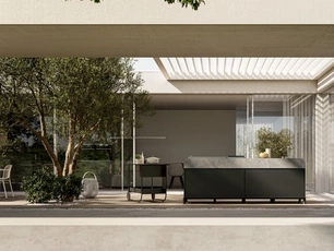 Cucina Moderna per esterno in alluminio Aura 03 di Arredo3