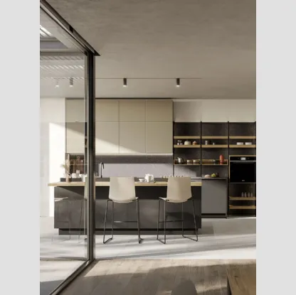 Cucina Moderna Kalì 13 con isola di Arredo3