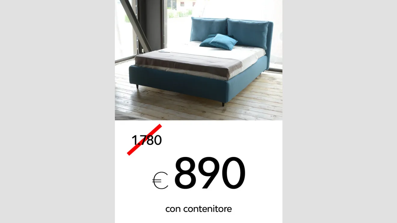 Letto Fris  imbottito scontato