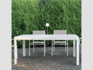Tavolo Alluminium Table in alluminio verniciato bianco di La Seggiola