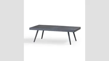 Tavolino Nice in alluminio verniciato antracite di La Seggiola